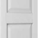 Ekena Millwork Lifetime Vinyl LP2S12X05900WH Standard Two Equal Panel Vinyls, Raised Panel Vinyl Shutters, w/Installation Shutter-Lok's & Matching Screws (Per Pair), 12"W x 59"H, White