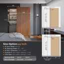 FINOSEN 44inch Concealed Sliding Barn Door Hardware with Soft Close Mechanism, Invisible Floor Track, Fit MIN Opening Width 36in, Wall Mount System, Aluminum(Door is not Included)