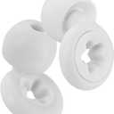 2 x Noise Cancelling earplugs for Sleep, Reusable Noise Cancelling Hearing Protection earplugs with Portable case for Sleep, Travel, Noise Sensitivity, Concerts, Festivals, Raves, Live Events (White)