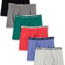 Calvin Klein Boys' Underwear Cotton Boxer Brief, 6 Pack Extra Large 