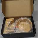 Men's Shaving Kit with Natural Boar Bristle Shaving Brush, Pure Bamboo Shaving Brush Stand with Bowl | Complete Wet Shaving Set for Smooth & Luxurious Shave