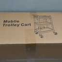 Medical Carts with Wheels 3-Tier Mobile Trolley Cart 100 LBS Max Load Medical Rolling Utility Cart with Drawers Dirt Basin Storage Buckets for Hospital Dental Clinic Lab Salon Home