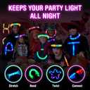 2 x 42Pcs LED Glow Sticks Pop Tubes Pack - Light up Party Favors for Kids 4-8 8-12, Toddlers Goodie Gift Bag Stuffer Fillers, Neon Party Decorations Toys Gifts for Halloween, Birthday, Dance