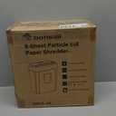 Bonsaii Paper Shredder, 8-Sheet Crosscut Shredder with 4.2 Gallon Bin Shred Credit Card/Mail/Staple/Clip for Home Office, P-4 Security Level (C261-C)