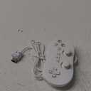OSTENT Wired Classic Controller Gamepad Joystick for Nintendo Wii Remote Console Video Game Color White
