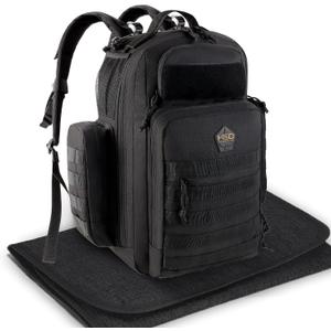 HighSpeedDaddy Diaper Bag Backpack with Diaper Changing Mat - Waterproof Military-Grade Baby Travel Bag - Spacious Design for Moms and Dads on the Go with Toddlers Baby Bag - Black. 25L Size