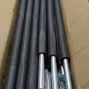 TOBWOLF 6PCS 10-16FT Trampoline Replacement Enclosure Poles Kit, Universal Safety Trampoline Poles Fits 6 Straight Poles Trampoline Frame, Compatible with Trampoline Legs of Up to 1.65"/4.2CM Diameter