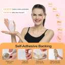 Arch Support Inserts Women for Flat Feet, Self-Adhesive Shoe Insoles for High & Low Arches, Non-Slip Cushion Pads for Flats Feet(Large, Arch Height: 0.47 in)