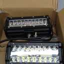 NAOEVO 7 Inch LED Light Bar, 240W 24,000LM LED Pods/Off Road/Fog/Driving Lights