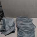 RYB HOME Velvet Curtains 63 inches Length, Back Tab & Rod Pocket Soft Fabric Curtains & Drapes for Bedroom Bathroom Cafe, Stone Blue, W 42 x L 63, 2 Panels Set