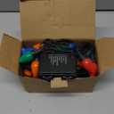 C7 Bulbs Christmas String Lights with Remote - 50 LED 26ft Battery String Lights - Fairy Christmas Lighting for Outdoor Yard Wreath House Party Xmas Tree Christmas Decorations - Multi Color