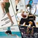 Mens Athletic Running Shorts 2 Pack Quick Dry with Pocket Gym Workout Shorts for Men Mesh Swim Trunks Board Pajama (Large, Black/Olive Green)