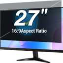 27 Inch Computer Privacy Screen Filter for 16:9 Aspect Ratio Widescreen Monitor Removable Computer Monitor Privacy Shield - Eye Protection Anti Glare Blue Light Filter