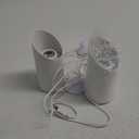 SUNVIE 2 Pack Uplighting Indoor Floor Can Light, 5W Up Lights with 2700K LED GU10 Bulbs, Uplights Floor Spot Lights Indoor for Home Accent Lighting, 5.9 FT Plug Cord & Foot Switch (White)