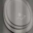 DOWAN Large Serving Platter, 16"/14"/12" Porcelain Platters for Entertaining Wedding Party, White Oval Plates Set of 3, Serving Dishes for Serving Food, Housewarming Gifts Side Is Chipped