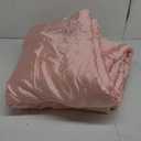 MILVOWOC Blush Pink Satin Throw Blanket - 64 x 90 Inches, Cooling Packable Lightweight Satin Blanket, Soft & Cozy Silky Throw Blanket for Couch Sofa Bed Outdoor Travel 