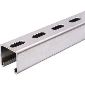 Metal Strut Channel With Slotted Back 200mm/7.87" - 304 Stainless Steel U Channel 1 Pcs Framing - Efficient Support Solution (Thickness 1.5mm, Size 41x41mm)