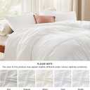 Bedsure Grid Boho Duvet Cover Queen Size - Distressed Vintage Tufted Boho Bedding Set, 3 Pieces Home Bedding for All Seasons, Includes 1 Queen Duvet Cover & 2 Pillowcases (White, 90" x 90")