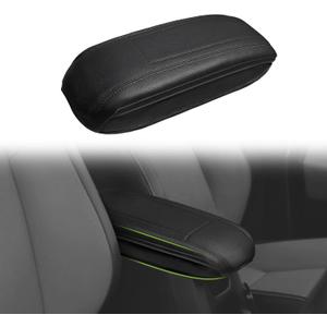 Muslogy Center Console Armrest Cover Fit for Toyota RAV4 2013-2018 Accessories, Comfort Armrest Pad Console Lid Cushion Vegan Leather 1-Inch Extra Thick