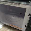 GE Countertop Microwave Oven, 1,150-watt Capacity, 1.6 Cubic Ft., 8 Auto Cooking Settings, Child-Lock Technology, Kitchen Essentials for The Countertop, Dorm Room or Apartment, Black Stainless