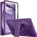 Soke Case for Samsung Galaxy Tab A9 Plus 2023, with Built-in Screen Protector and Kickstand, Rugged Full Body Protective Cover for Galaxy Tab A9+ 11 Inch Tablet [SM-X210/X216/X218],Purple