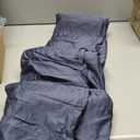 ZonLi Cooling Fitted Sheets,100% Rayon Derived from Bamboo Cooling Fitted Sheet Queen Size for Hot Sleeper, Deep Pocket Up to 21", Soft Bed Sheets, Hotel Silky Bedding Set,Blue Ashes