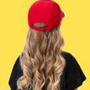 GADIEMKENSD Kaleidoscope Pattern Baseball Cap, Color Blocking, UV Protection, Breathable, for Boys and Girls (2-5T, Black Red)