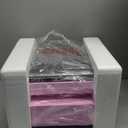 Vinyl Record Player with Two External Speakers Belt-Drive Turntables for Vinyls Records Dual Stereo Speakers LP Players 3 Speed Full Size Wireless AUX-in Headphone Auto Stop Pink