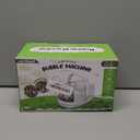 Bubble Machine Durable Automatic Bubble Blower, 18000+ Big Bubbles Per Minute Bubbles for Kids Toddlers Bubble Maker Operated by Plugin or Batteries Bubble Toys for Indoor Outdoor Birthday Party (White)