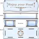 Wooden Cutlery Box  Elegant Spoon & Fork Holder for Dining Table | Single Place Setting Utensil Organizer Case  Available in White, Walnut & Dark Walnut