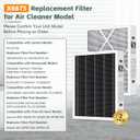 2 Pack 6675 20x25x5 MERV 16 Air Filter Compatible with 20x25x5 Healthy Climate Carbon-Clean 6675 MERV 16 Filter for HVAC System, Replaces Part # HCF20-16, HCF20-10