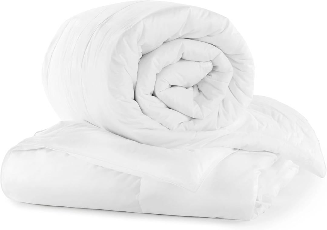 Peacock Alley Down Alternative Duvet – 100% Hypoallergenic Fluffy Duvet Insert, Features of Down – Plush Lightweight All Seasons Comfort, 400 Thread Count Cotton Sateen Sheeting - King/Cali King