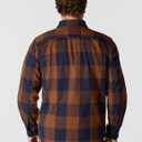 Carhartt Men's Loose Fit Heavyweight Flannel Long-Sleeve Plaid Shirt (Brown, XXXL)