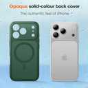 TAURI for iPhone 17 Pro Max Case, Compatible with MagSafe, (Full Camera Protection) Camera Control Cover Solid-Color Matte Magnetic 17 Pro Max Phone Case, Green