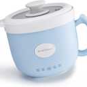 OFFNOVA Wax Melter 1.2L, 35OZ Candle Making Kit with Pouring Spout Suitable for Candle DIY Hobbyist Wax Warmer, Easy to Clean, Gift for Woman Man, Blue (Candle Melting Pot)