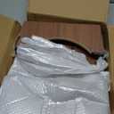 Step Stool Foldable, Wooden Step Stool with Non-Slip Rubber Stepping Platform, Folding Step Stools for Adults Seniors in Bedroom, Kitchen Bathroom, RV, Bed Steps for High Beds, No Assemble (Brown)