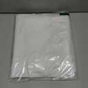 sancua Round Tablecloth - 90 Inch - Water Resistant Spill Proof Washable Polyester Table Cloth Decorative Fabric Table Cover for Dining Tables, Buffet Parties and Camping, White