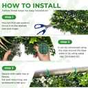 40x120 in (33.5 Sqft) Artificial Boxwood Greenery Grass Wall Roll
UV-Anti Faux Grass Backdrop, Privacy Fence Screen, Indoor Outdoor Greenery Wall, Garden/Birthday Party/Wedding Decor
