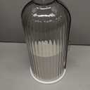 QIYVLOS Toothbrush Holders with Sliding Lid, Rotating 3 Slots Bathroom Organizer Countertop, Tooth Brush Toothpaste Holder Bathroom Counter Stand Sink Organizer Caddy for Vanity Makeup Brushes Holder (White+Transparent Black)