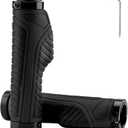 ROCKBROS Mountain Bike Grips Handlebar Bicycle Handlebar Grips Bike Handle Grips Double Aluminum Clamp Lock On Grips for MTB BMX Mountain Bike Handle Bar Ends Black Grey Red Green