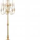 Bigsee Floor Candelabra Tall 13 Arms Candle Holders for Wedding Centerpiece: 55" Gold Metal Candlestick for Taper Candle and Floral Centerpiece Stand Wedding Event Aisle Party (1, Gold)