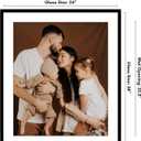 Americanflat 24x28 Picture Frame with Polished Plexiglass - Use as 20x24 Frame with Mat or Display 24x28 Photo Without Mat - Streamline Collection - Thin Border Picture Frames for Wall - Black