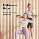 Portzon Weights Dumbbells 10 Colors Options Compatible with Set of 2 Neoprene Dumbbells Set,1-15 LB, Anti-Slip, Anti-roll, Hex Shape (Black)