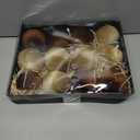 12 Pcs Velvet Christmas Ornaments Set - Coffee Brown Large Shatterproof Christmas Tree Decorations, 3.15 Inch Multicolor Velvet Balls for Xmas Tree, Home, and Party Decor