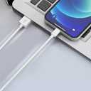 5 x Short Car Carpla Cable for iPhone 15, USB A to USB C for iPhone 15 Pro Max, Plus, Charger Cable for iPad Pro 12.9/11, 10th Gen, Air 5th/4th Gen, Mini 6th, AirPods Pro(2nd gen) Charging Cord (1.65ft)
