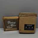 Juvale Honeymoon Fund Box Wedding Decorations for Reception - 7 x 7 Inch Wooden Rustic Wedding Card Box