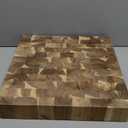 Small End Grain Cutting Board - Premium Self-Healing Teak Wood Butcher Block for Chopping, Slicing & Serving - Heavy-Duty Kitchen Cutting Board Ideal for Meat, Fruit & Veg - 18" x 18" x 3"