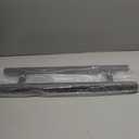 Matte Black Round Barn Door Handles 12"/24"/36"/48"/59'', Pull Push Long French Door Handle Double Sided, Large Front Exterior Shower Door Pull Handles