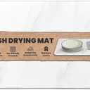 Dish Drying Mat Kitchen Counter- Diatomaceous Earth Dish Drying Mat - Super-Absorbent Pad - Dish Pad Drying Dish Drainer Mat - with poses glass (Stone Color) Measurements: 11 x 15 x 0.36 inches
