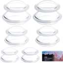 Eiito Cupping Therapy Sets -Silicone Cups Set Firm (6 Cups) Professional Massage Tool for Muscle Soreness Pain Relief Body Neck Knee, Deep Muscle Massager, Anti Cellulite Joint Pain (Clear)